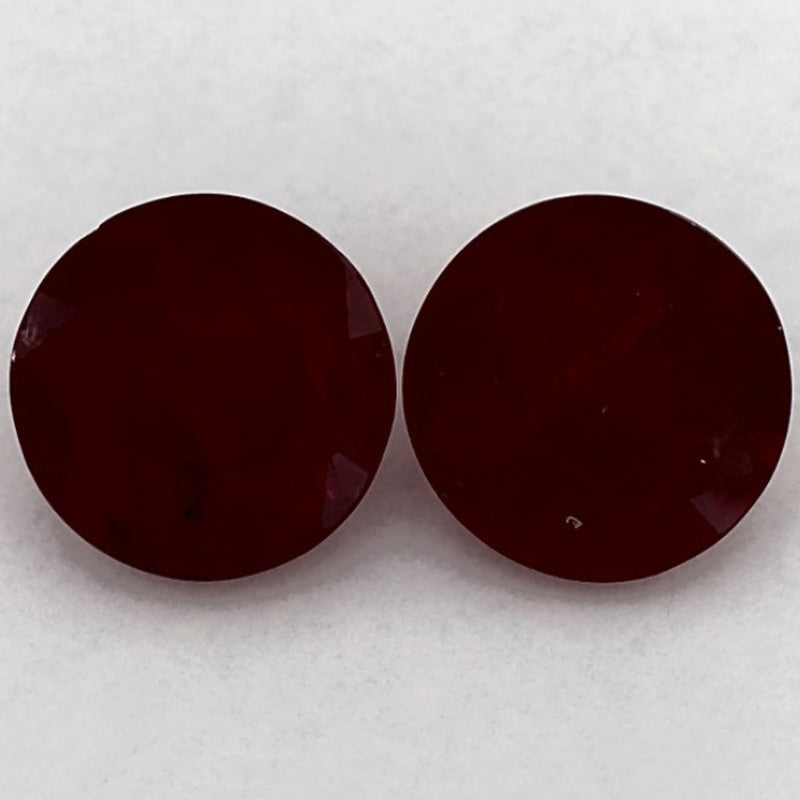 3.04 Carat Round Natural Red Ruby