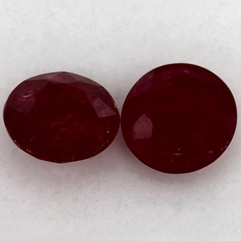 3.17 Carat Round Natural Red Ruby