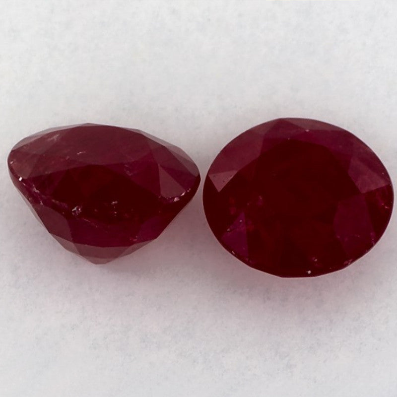 3.37 Carat Round Natural Red Ruby