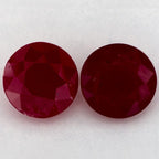 3.70 Carat Round Natural Red Ruby