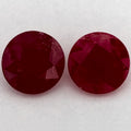 3.93 Carat Round Natural Red Ruby