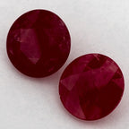 3.93 Carat Round Natural Red Ruby