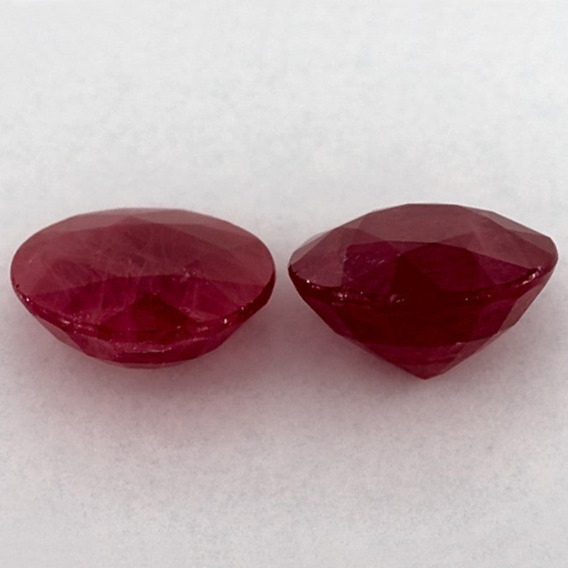 3.93 Carat Round Natural Red Ruby