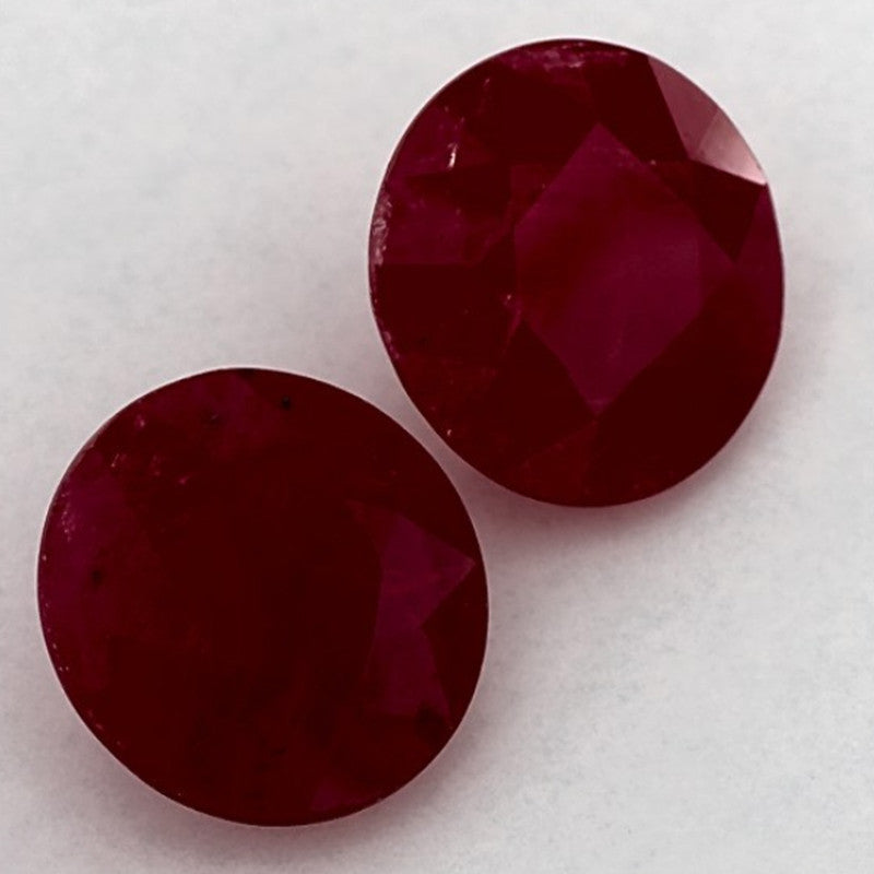 4.10 Carat Round Natural Red Ruby