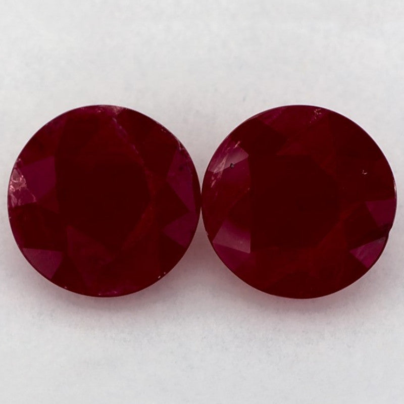 4.75 Carat Round Natural Red Ruby