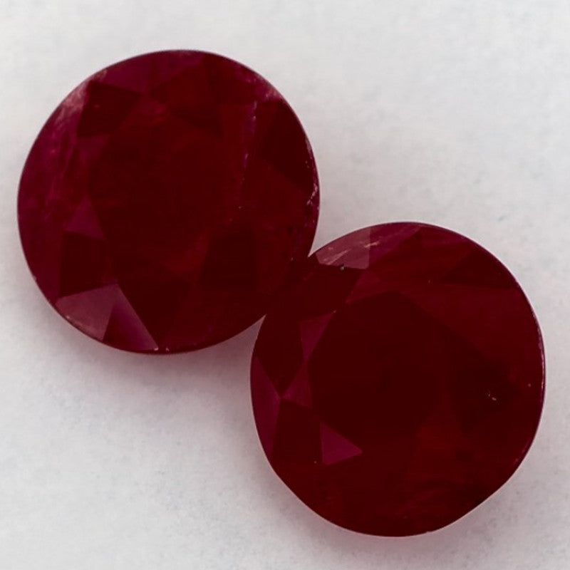 4.75 Carat Round Natural Red Ruby