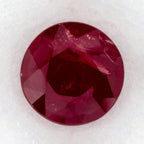 1.39 Carat Round Natural Red Ruby