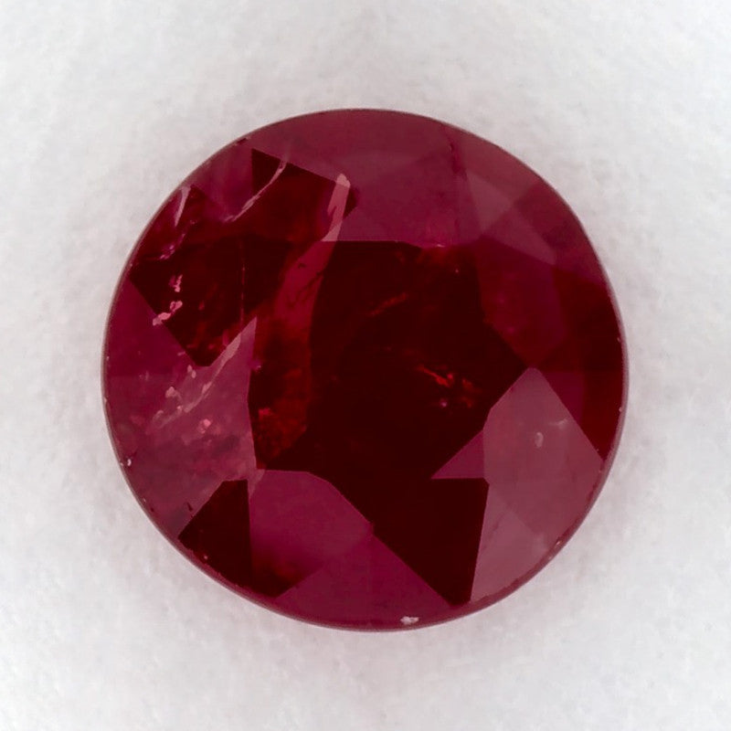 1.39 Carat Round Natural Red Ruby