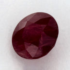 1.60 Carat Round Natural Red Ruby