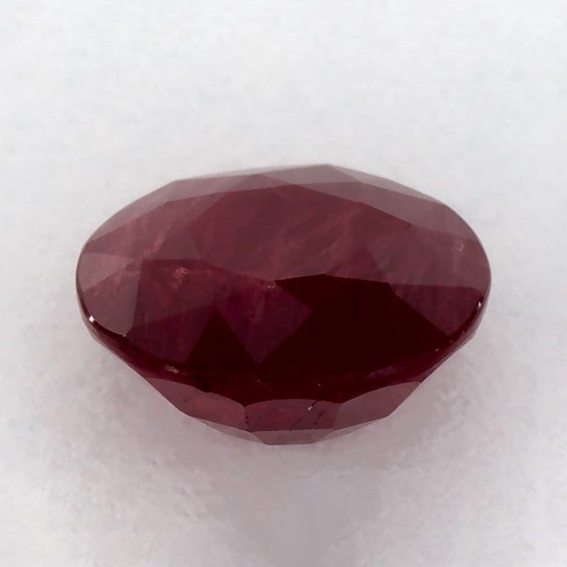 1.60 Carat Round Natural Red Ruby