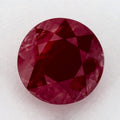 3.91 Carat Round Natural Red Ruby