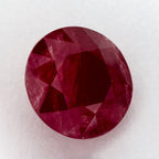 3.91 Carat Round Natural Red Ruby