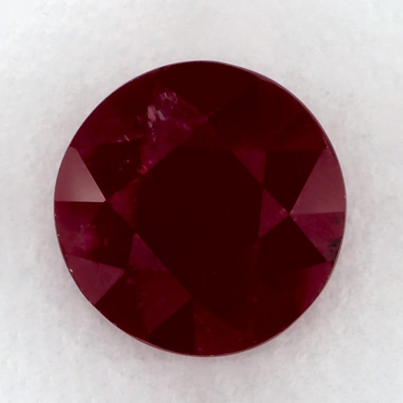 1.03 Carat Round Natural Red Ruby