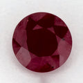 1.59 Carat Round Natural Red Ruby