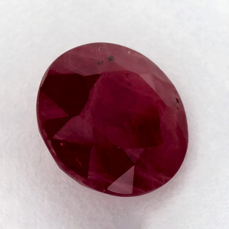 1.59 Carat Round Natural Red Ruby