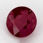 1.66 Carat Round Natural Red Ruby