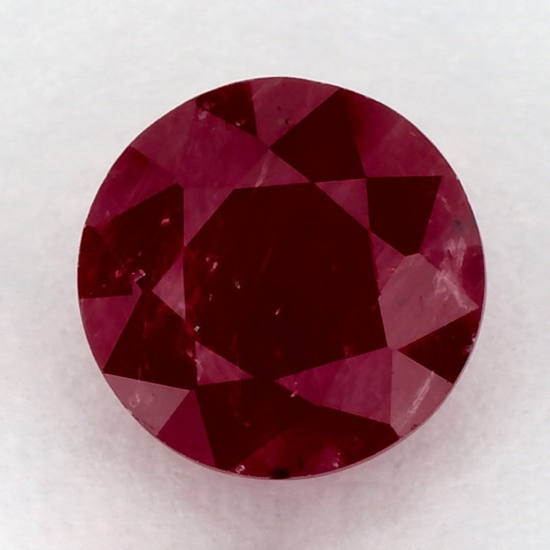 1.67 Carat Round Natural Red Ruby