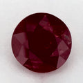 1.74 Carat Round Natural Red Ruby
