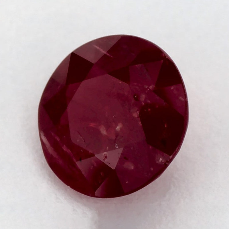 1.74 Carat Round Natural Red Ruby