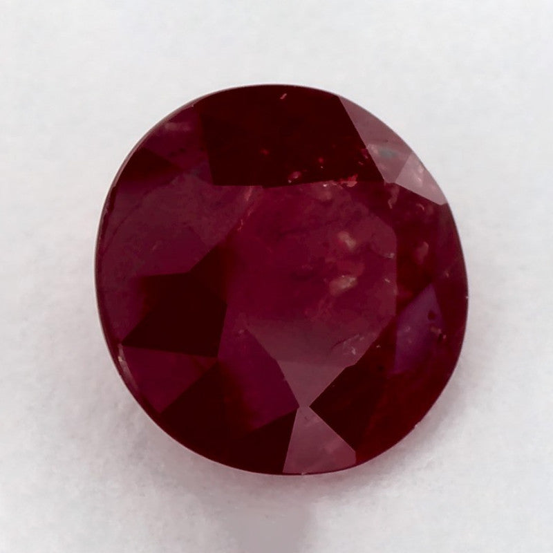 1.74 Carat Round Natural Red Ruby