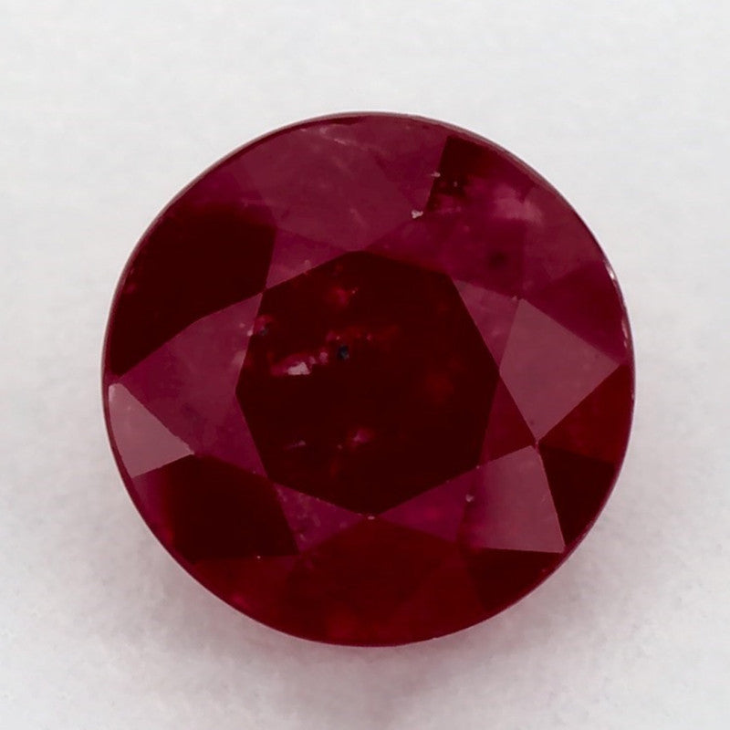 1.69 Carat Round Natural Red Ruby