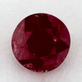 1.71 Carat Round Natural Red Ruby