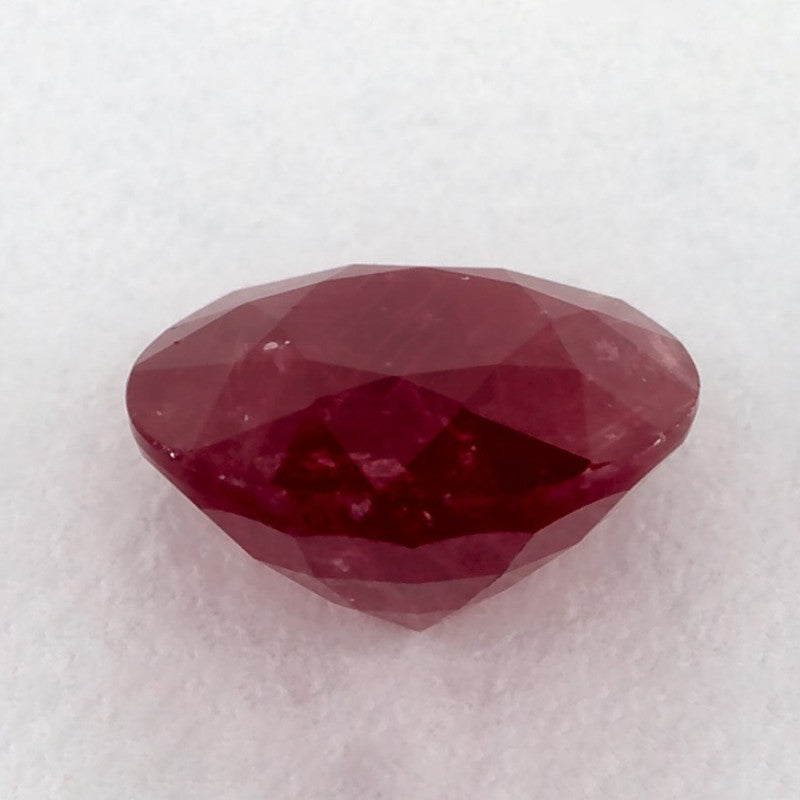 1.71 Carat Round Natural Red Ruby
