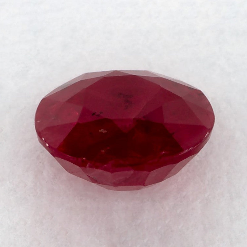 1.71 Carat Round Natural Red Ruby