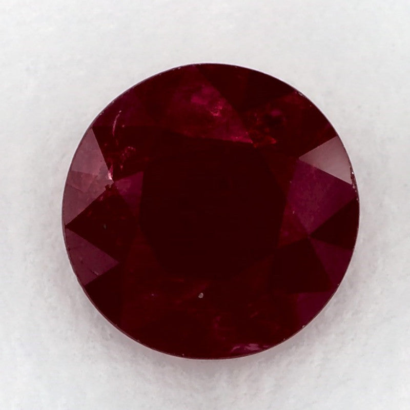 1.82 Carat Round Natural Red Ruby