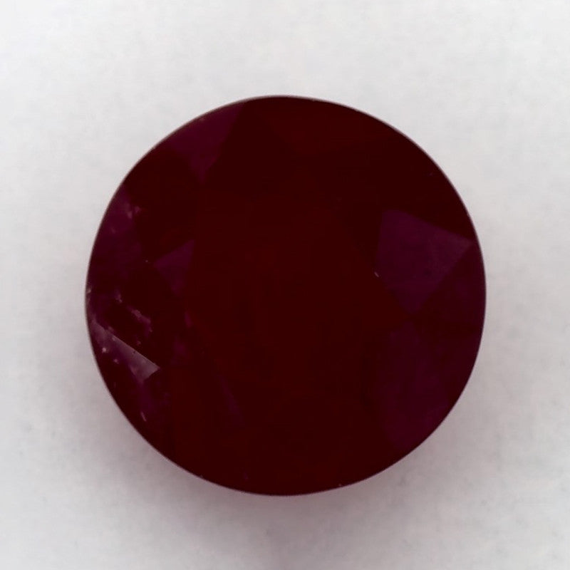 3.17 Carat Round Natural Red Ruby
