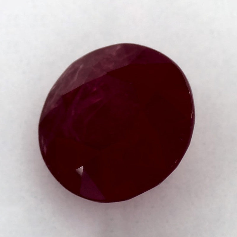 3.17 Carat Round Natural Red Ruby