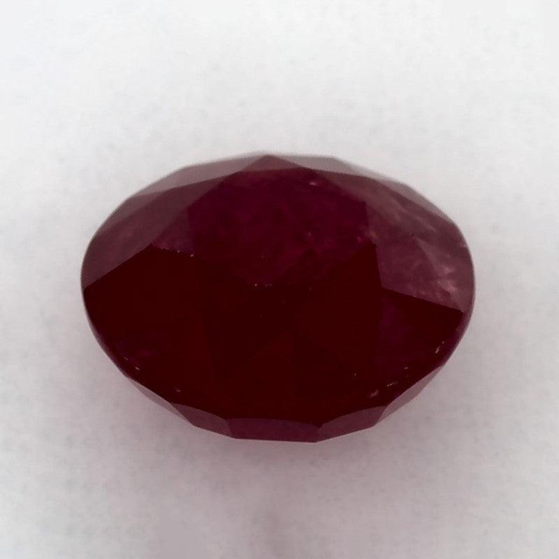 3.17 Carat Round Natural Red Ruby