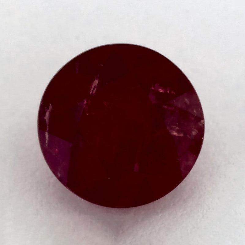 3.25 Carat Round Natural Red Ruby