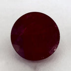 3.67 Carat Round Natural Red Ruby