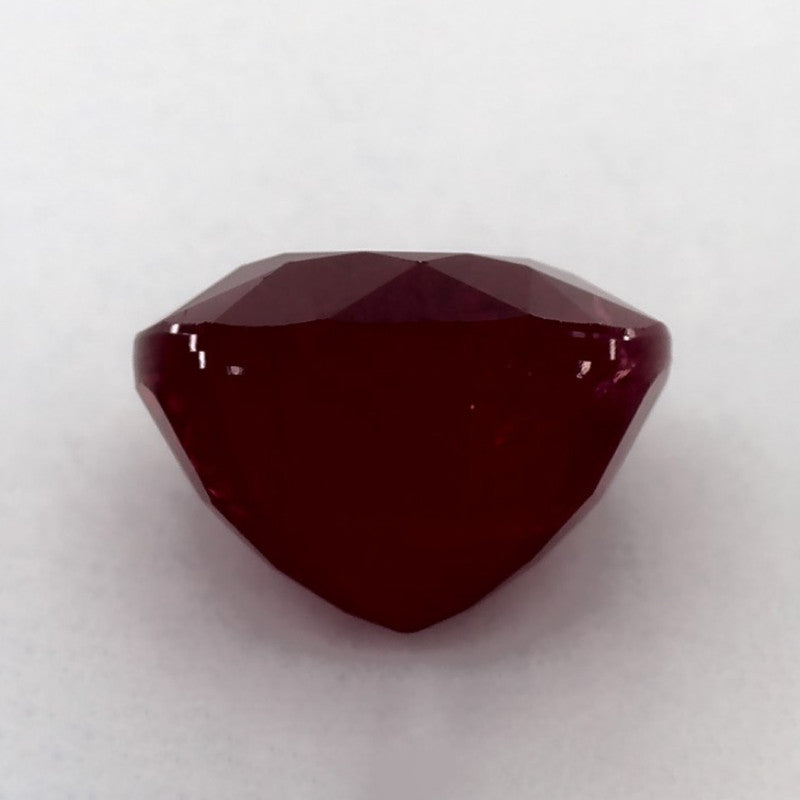 3.93 Carat Round Natural Red Ruby