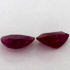 1.62 Total Carat Weight Pear Natural Red Ruby