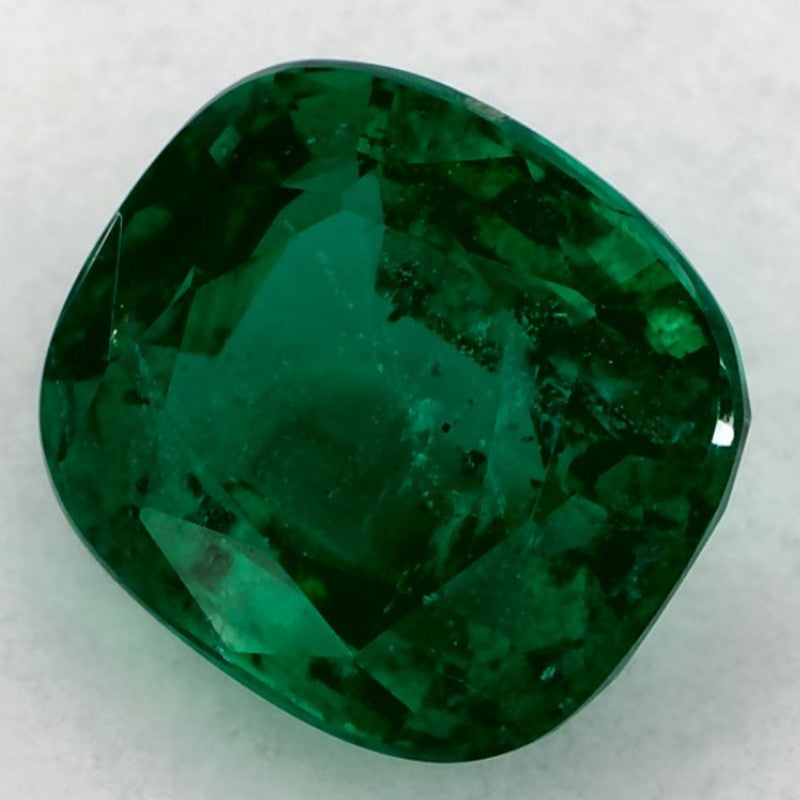 2.39 Carat Cushion Natural Green Emerald