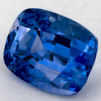 2.74 Carat Cushion Natural Blue Sapphire