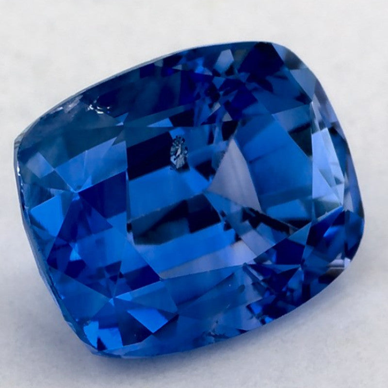 2.74 Carat Cushion Natural Blue Sapphire