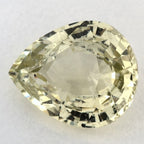3.22 Carat Pear Natural Yellow Sapphire