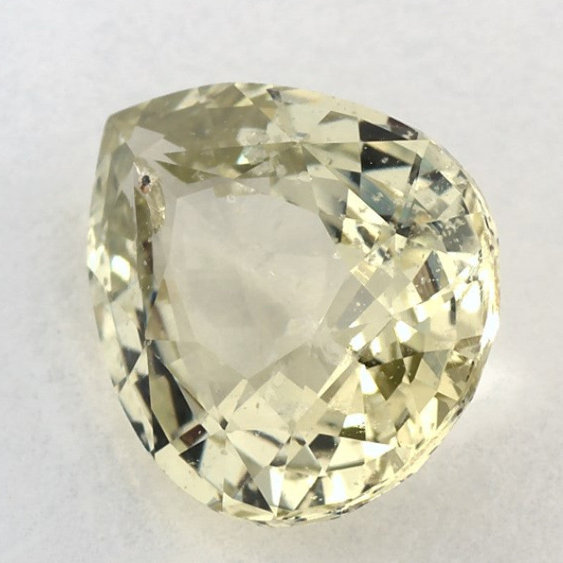 3.22 Carat Pear Natural Yellow Sapphire
