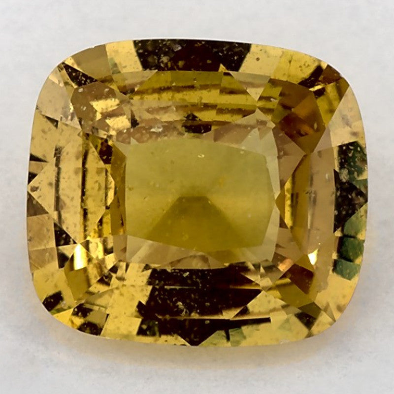 3.15 Carat Cushion Natural Yellow Sapphire