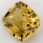 3.15 Carat Cushion Natural Yellow Sapphire
