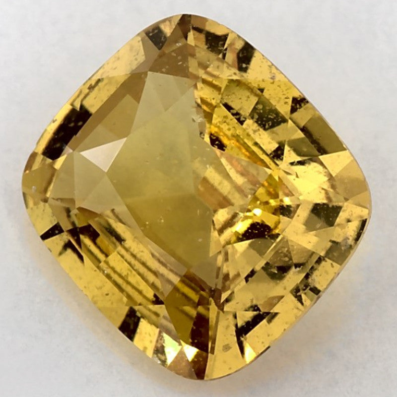 3.15 Carat Cushion Natural Yellow Sapphire