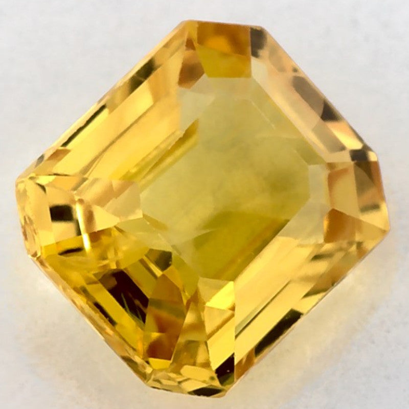 1.07 Carat Emerald Natural Yellow Sapphire