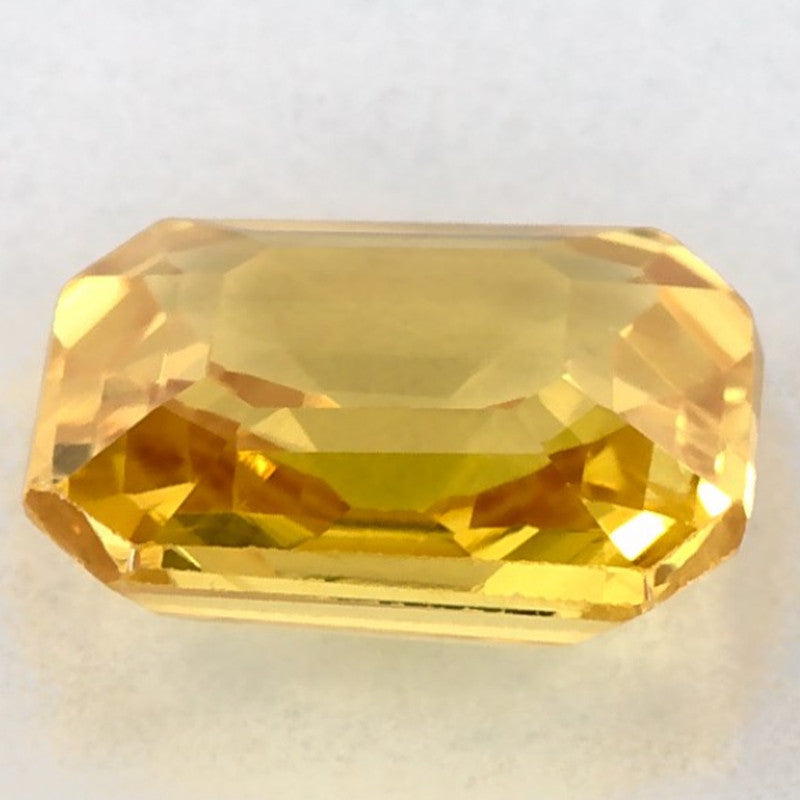 1.07 Carat Emerald Natural Yellow Sapphire