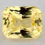 1.51 Carat Radiant Natural Yellow Sapphire