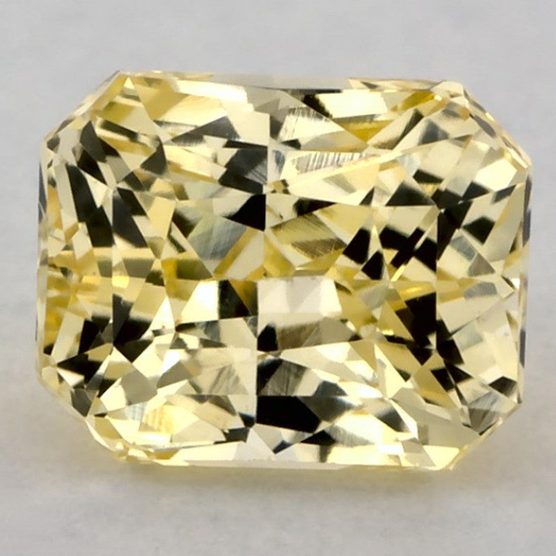 1.52 Carat Radiant Natural Yellow Sapphire
