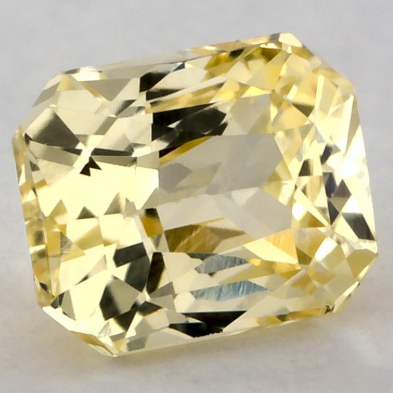 1.52 Carat Radiant Natural Yellow Sapphire