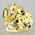1.56 Carat Heart Natural Yellow Sapphire